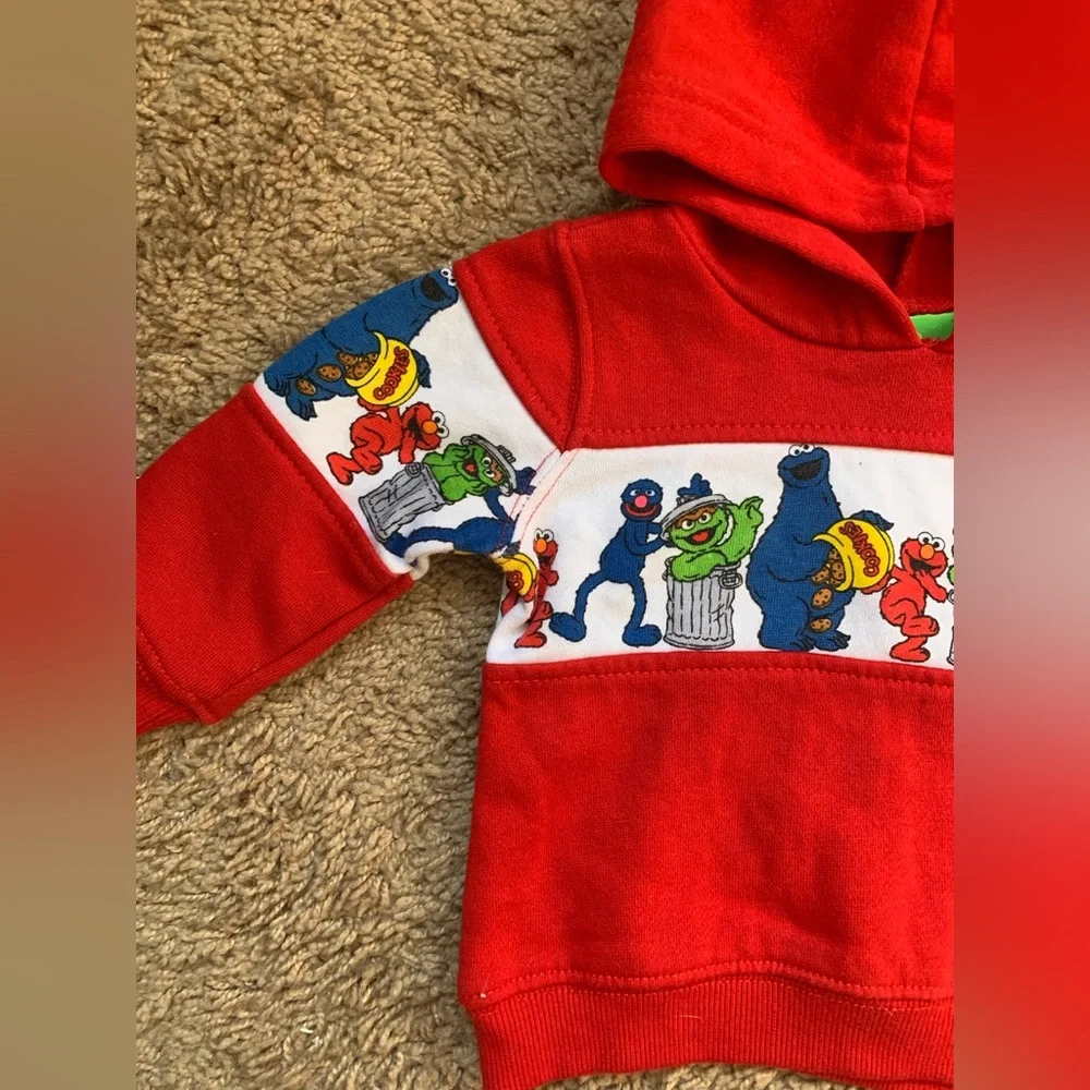 Sesame Street Baby Hoodie 3-6 Months - Picture 4 of 9